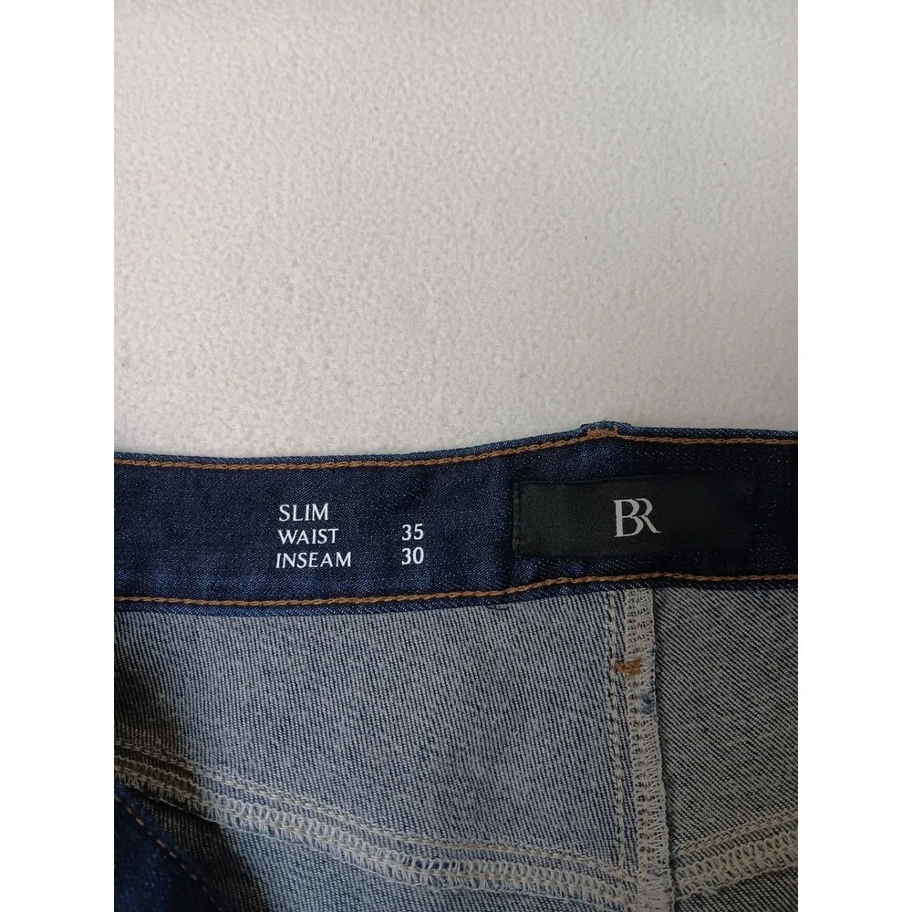 Banana Republic Slim Fit Jeans Mens 35x30 Dark Wash Indigo Denim Pants